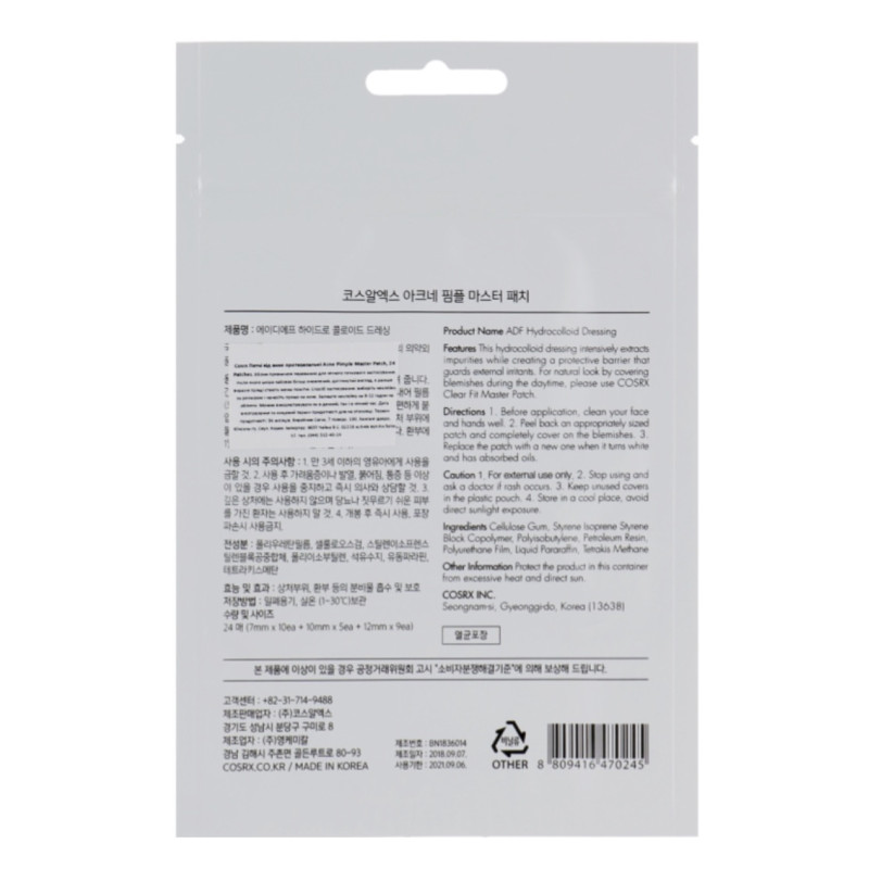 Cosrx Acne Pimple Master Patch Original Fit (24 Pack)