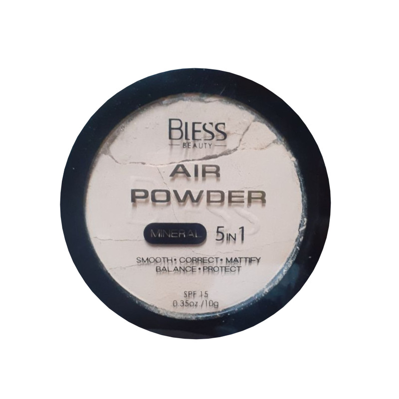 Compact face powder Bless Beauty - Air Powder Mineral 5in1 (SPF 15) - No. 106, 10 g - DISCOUNT