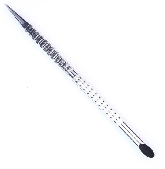 Double-sided metal pusher "Orange stick", 12 cm