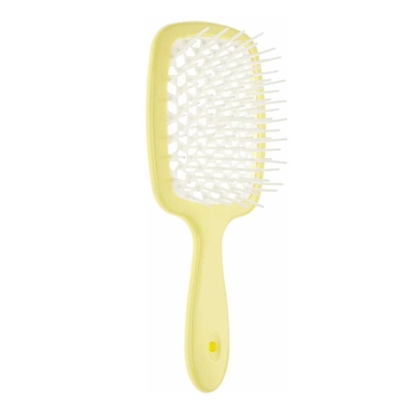 Расческа для волос Hair Brush - желтая ручка с белой серединой
