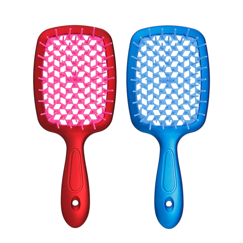 Гребінець для волосся Hair Brush - червона матова (у пакеті)