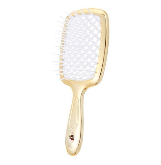 Расческа для волос Hair Brush - золото ручка с белой серединой (в коробке)