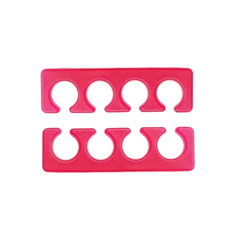 Silicone toe spacers (dividers) pair - raspberry