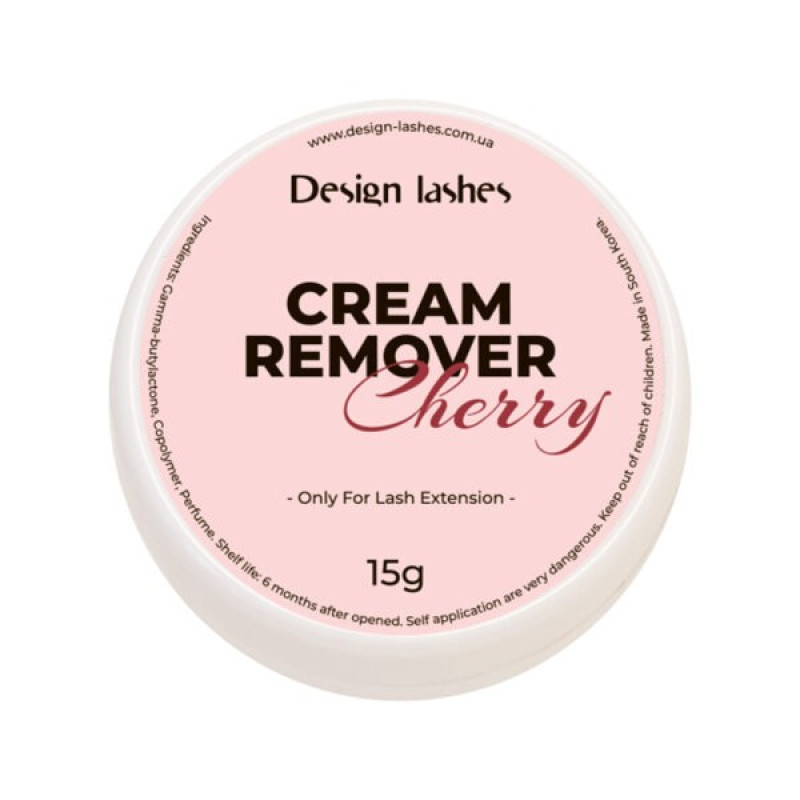 Ремувер кремовый для снятия ресниц Design Lashes / Cream Remover / Cherry, 15 г
