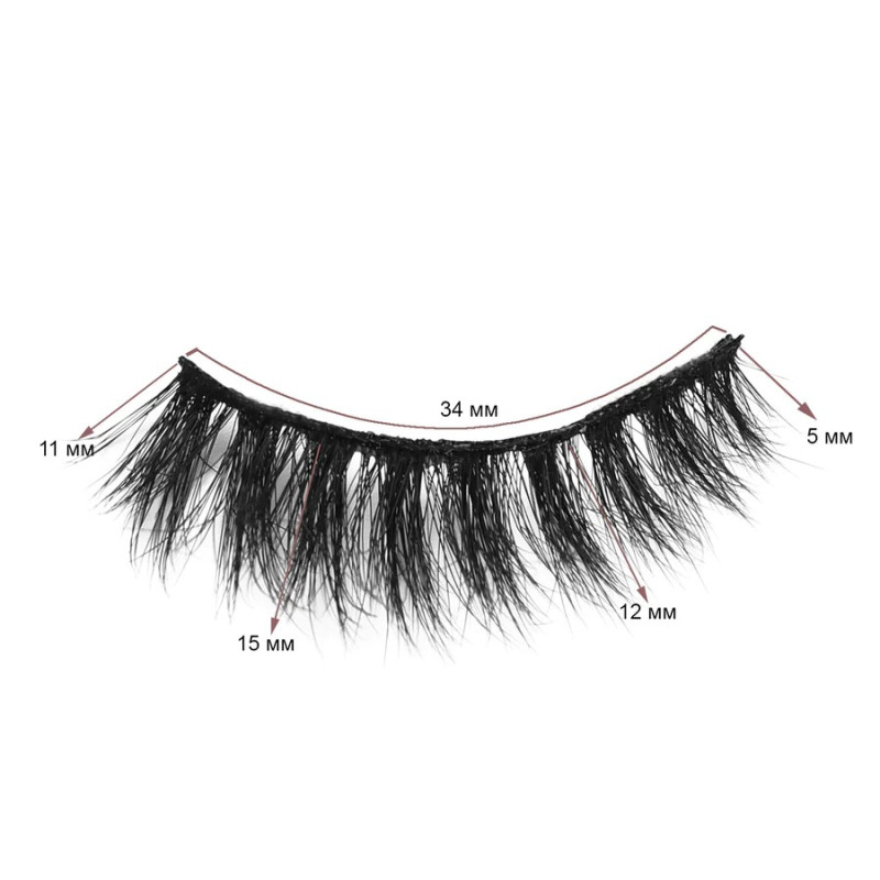 Sztuczne rzęsy wielokrotnego użytku + klej Kolekcja ZIDIA Essentials (sztuczna norka) / Princess Charm