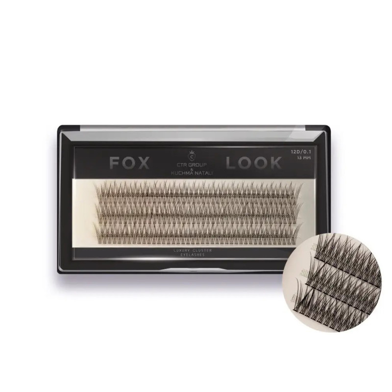 Вії-пучки накладні CTR GROUP   KUCHMA NATALI / Fox Look 12D/0.1/13 мм