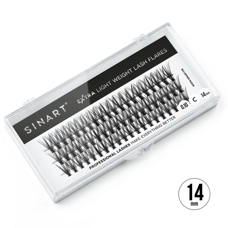 False lashes Sinart / Extra Light Weight Lash 20D/0.10С / 14 mm