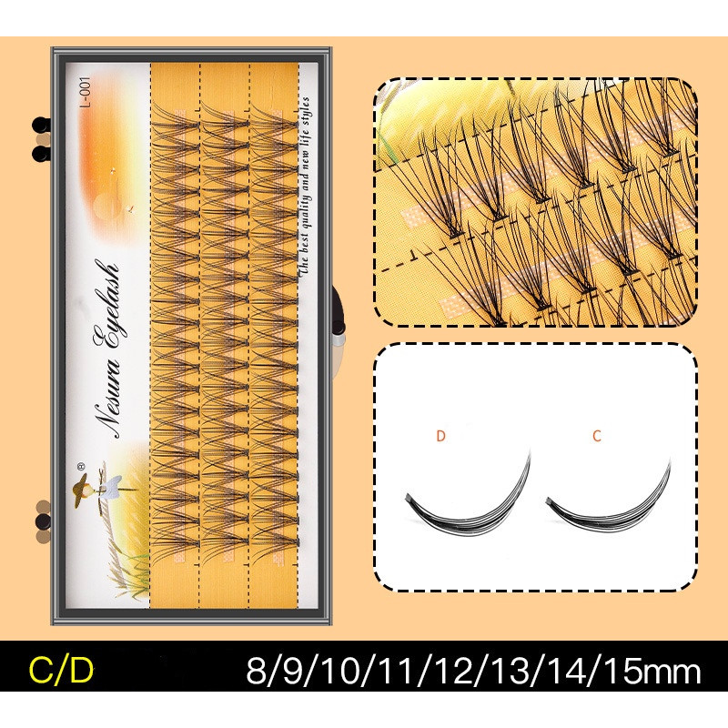 Nesura 10D Eyelash Extensions - 0.10 - 10 mm - MARKDOWN (box cracked)