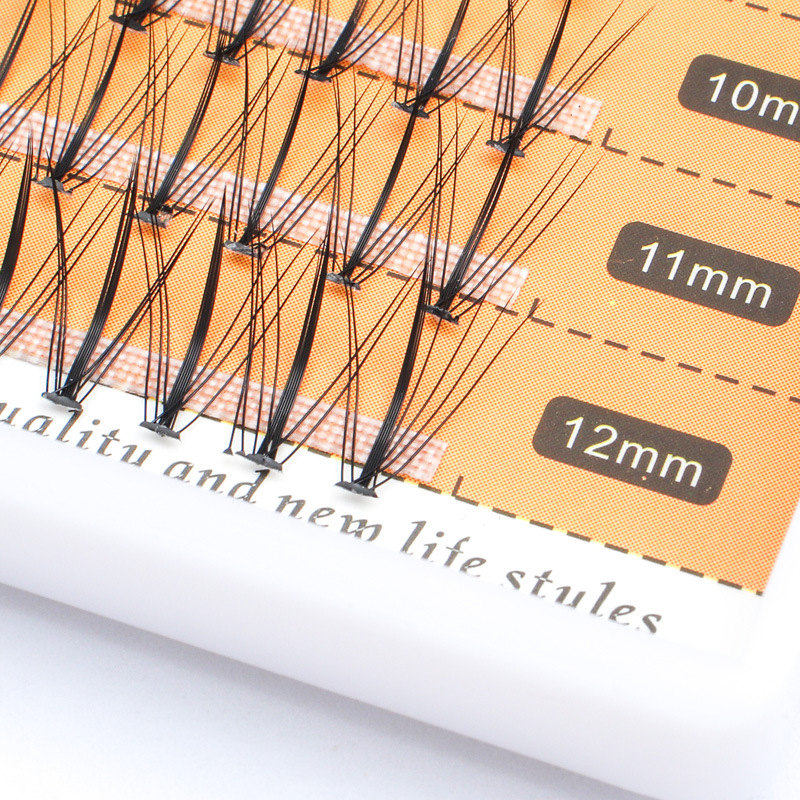 Nesura cluster eyelashes - Rays - 11D - 0.10C - mix 8-12 mm