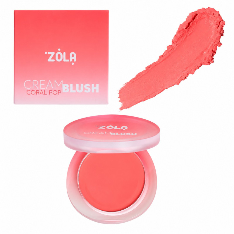 ZOLA Cream Blush - Coral Pop