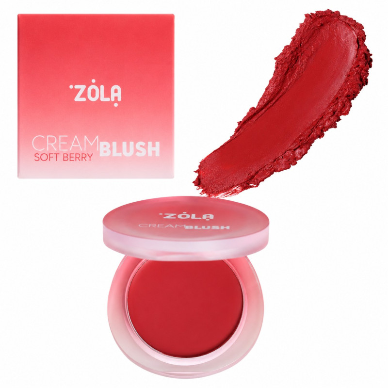 Róż w kremie ZOLA - CREAM BLUSH - SOFT BERRY