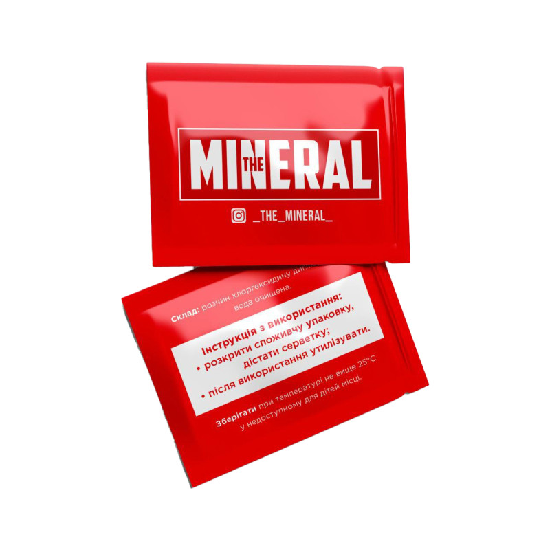 Tattoo care wipe with chlorhexidine The Mineral, 1 pc