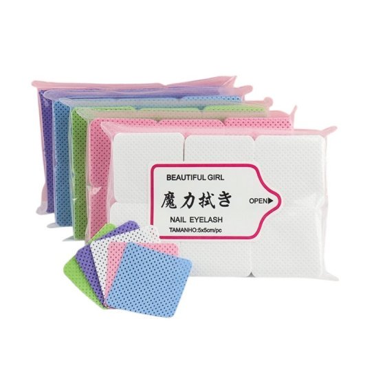 Lint-free wipes WITH PERFORATION - Beautiful girl, pack (300 pcs) thick - pink