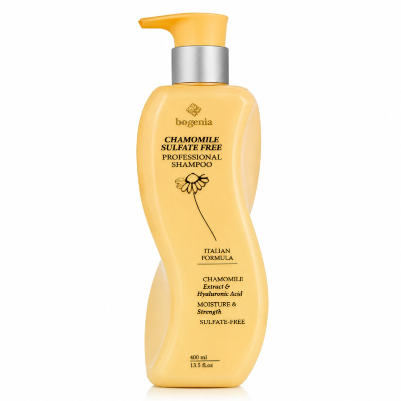 Шампунь для волос с ромашкой Bogenia - Chamomile Sulfate Free Shampoo (BG461 №001), 400 мл