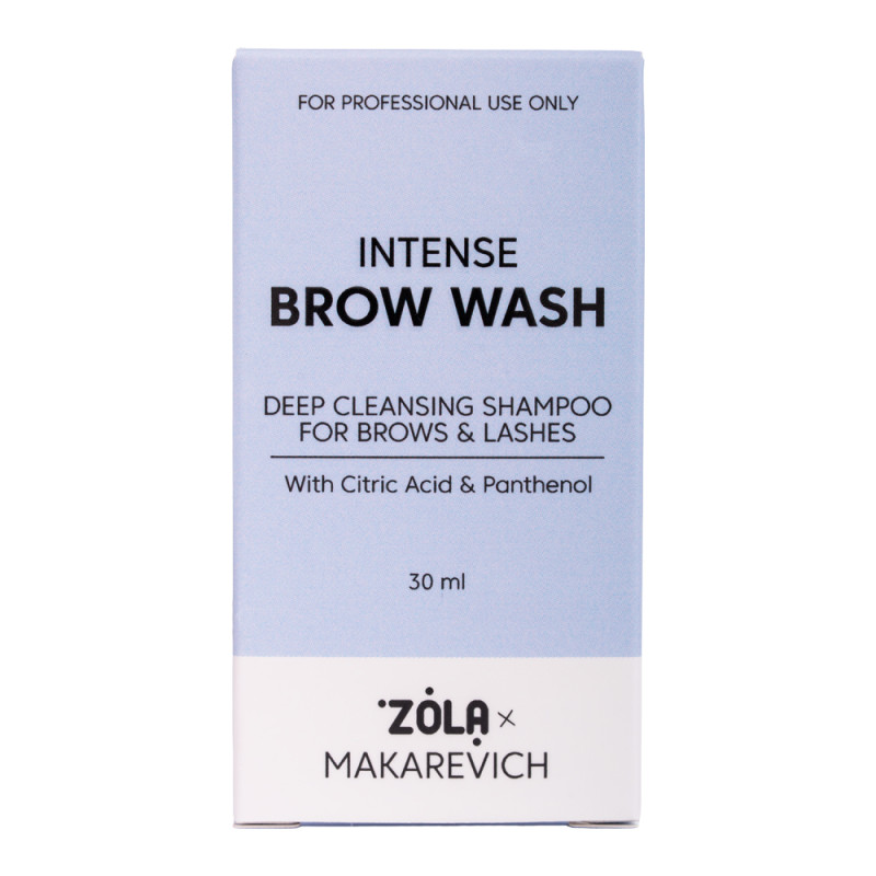 Шампунь глибокого очищення для брів та вій ZOLA x Makarevich - Intense Brow Wash, 30 мл
