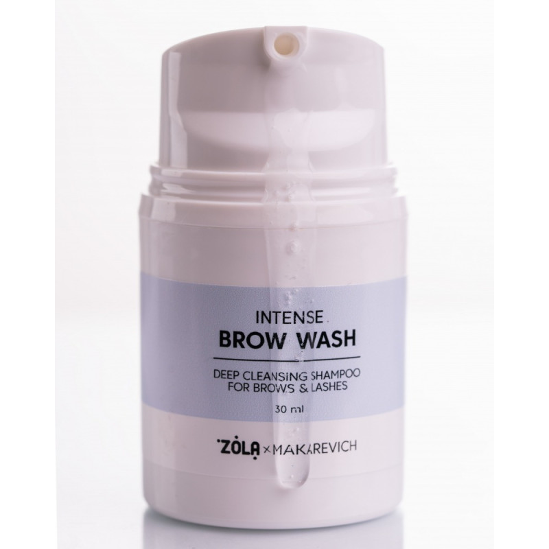 Шампунь глибокого очищення для брів та вій ZOLA x Makarevich - Intense Brow Wash, 30 мл