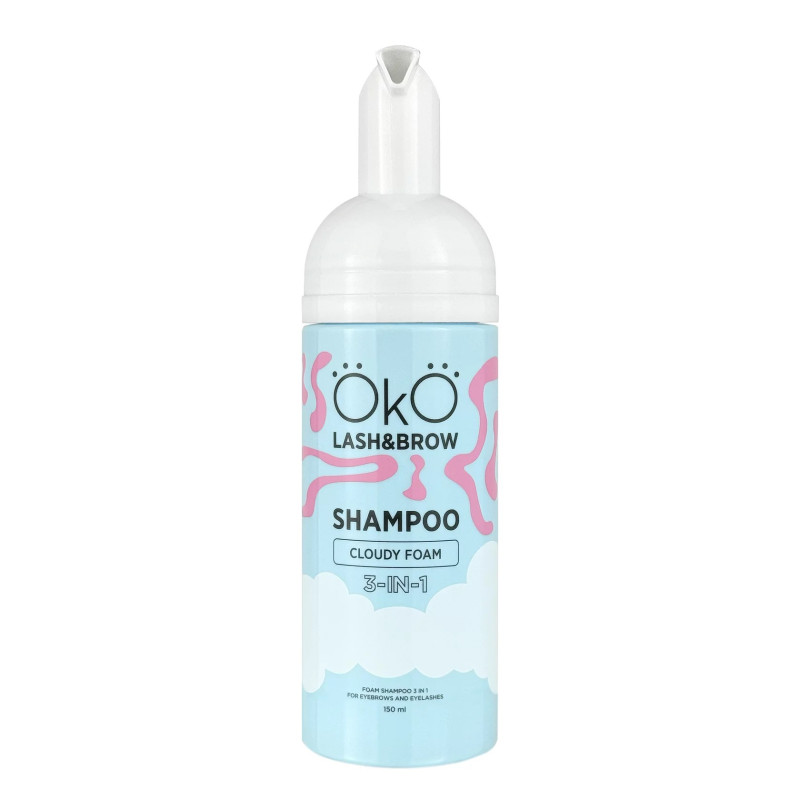 Szampon w piance do brwi i rzęs 3w1 OKO / Szampon Cloudy Foam, 150 ml