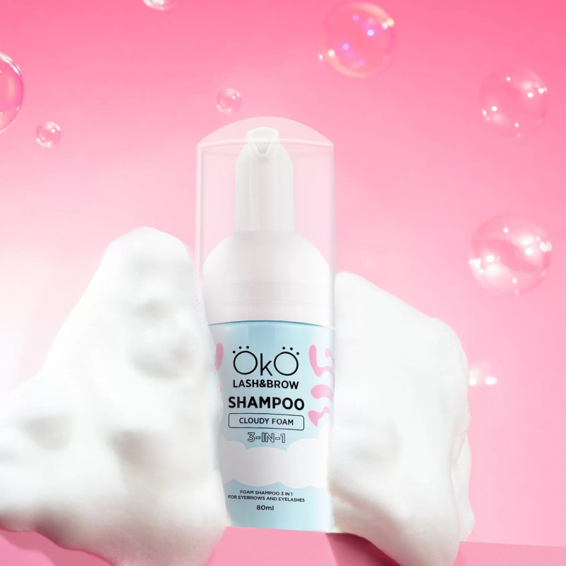 Szampon w piance do brwi i rzęs OKO, 80 ml