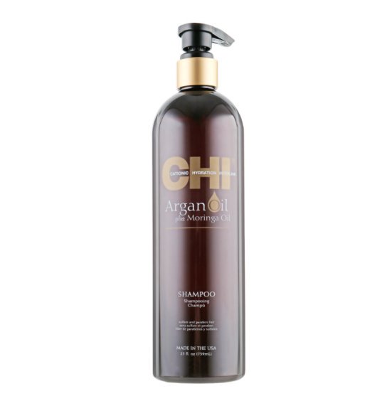 Shampoo restoring hair CHI / Argan Oil Plus Moringa Oil SHAMPOO, 739 ml
