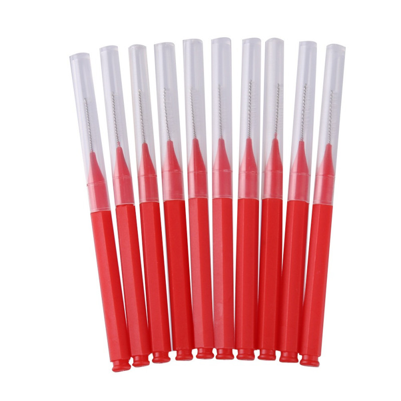 Eyelash and eyebrow brush baby brush BABY BRUSH - red (1 cm), 1 pc
