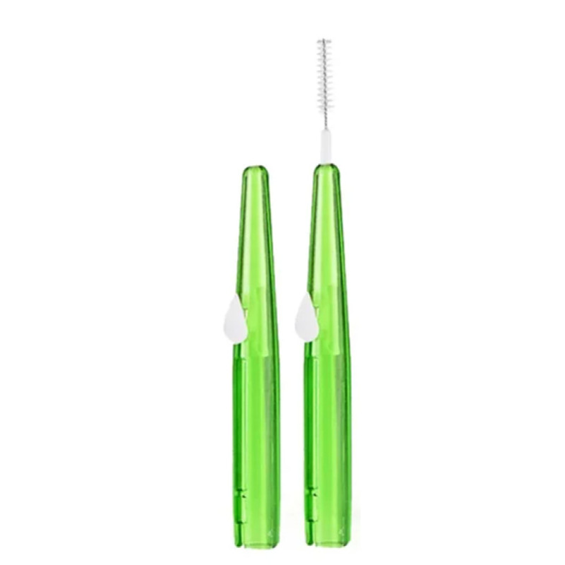 Szczoteczka do rzęs i brwi dla niemowląt SZCZOTECZKA DLA DZIECI - WYSUWANA - zielona (0,8 mm), 1 szt.