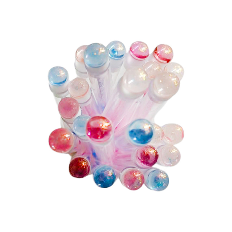 Eyelash brush in individual packaging / crystal color mix, 1 piece in a tube