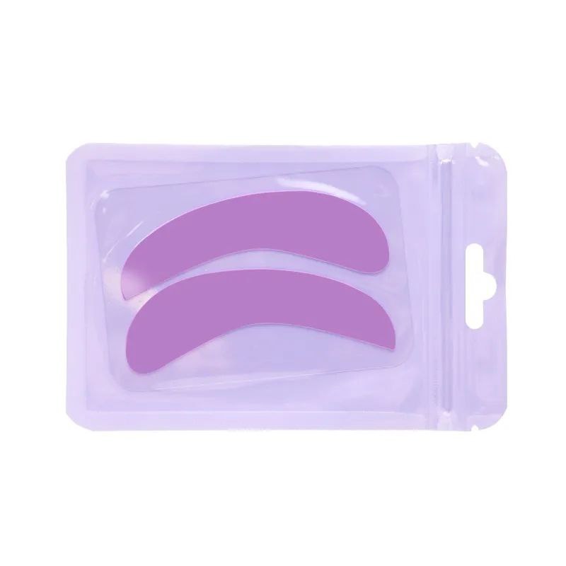 Silicone patches for lamination and eyelash extensions NARROW - purple