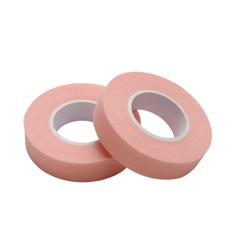Scotch tape under the eyes for eyelash extensions - pink (9 meters)