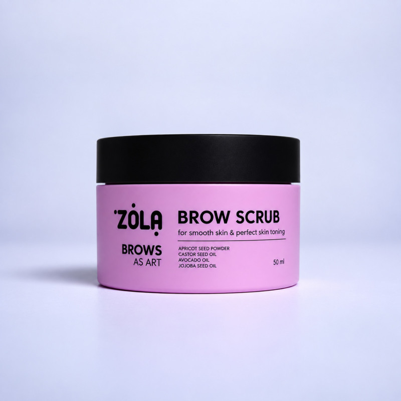 Скраб для бровей ZOLA - Brow Scrub, 50 мл | МИНИ
