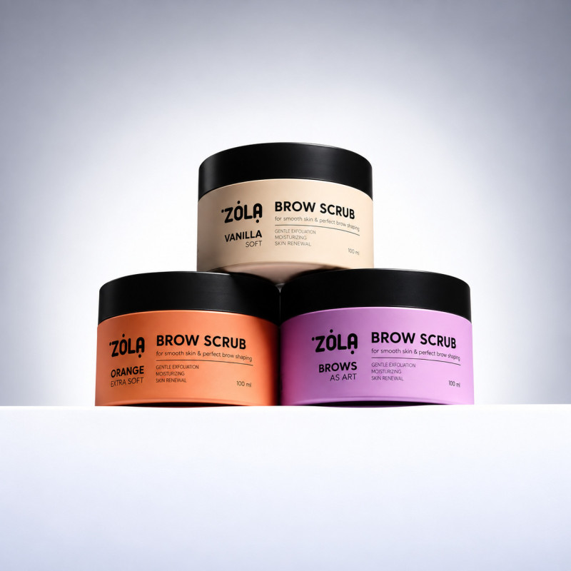 Скраб для бровей ZOLA - Brow Scrub, 50 мл | МИНИ