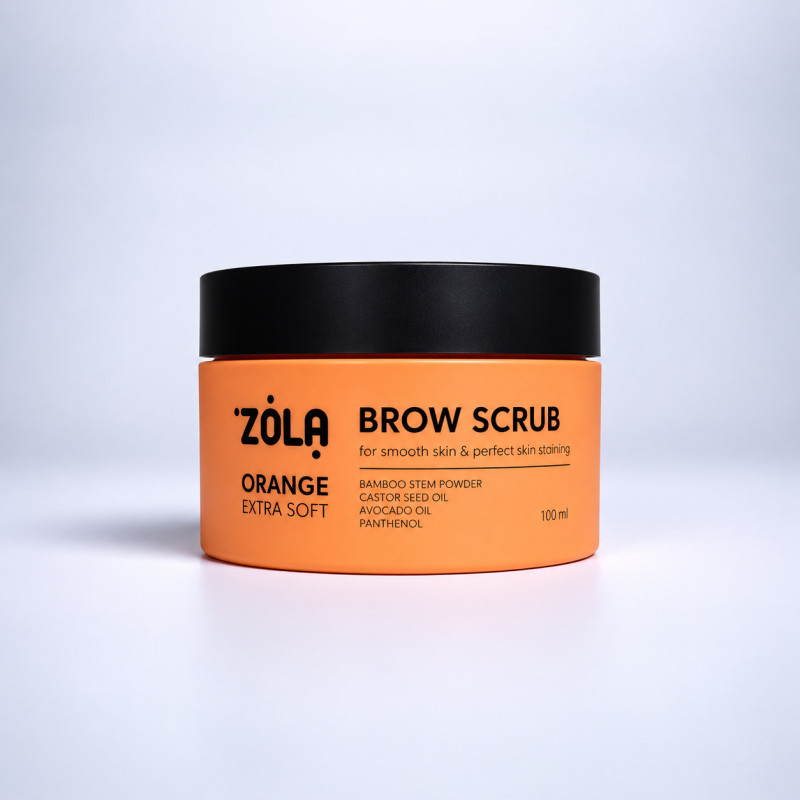Скраб для бровей ZOLA - Brow Scrub - ORANGE, 100 мл