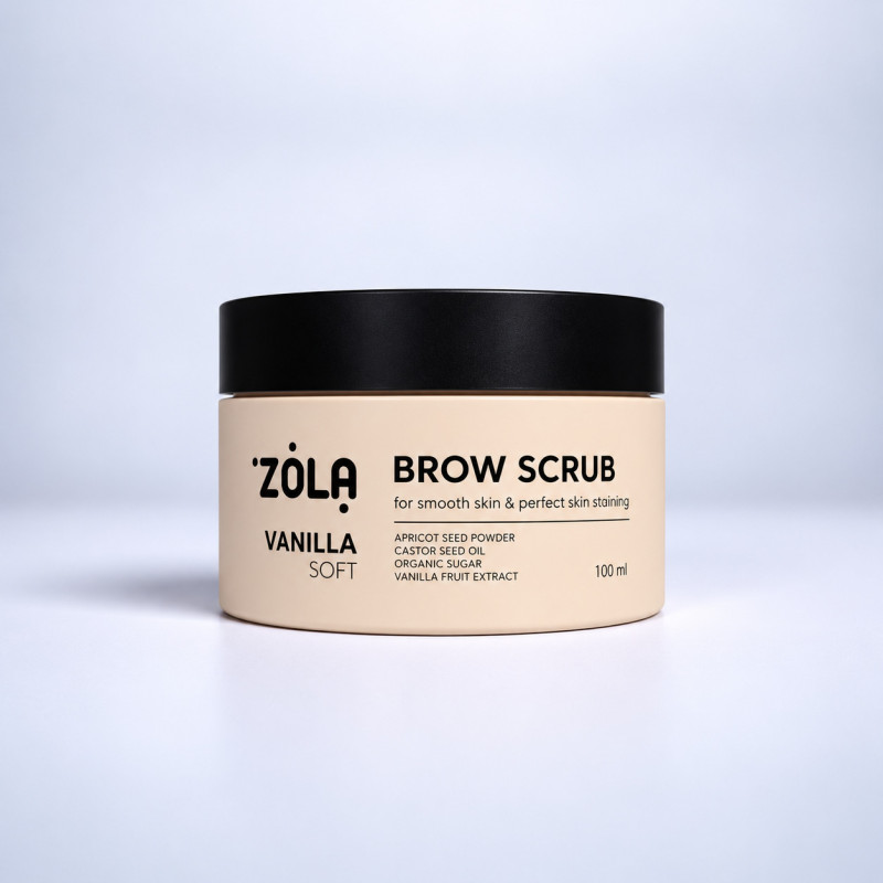 Peeling do brwi ZOLA - Brow Scrub - VANILLA, 100 ml