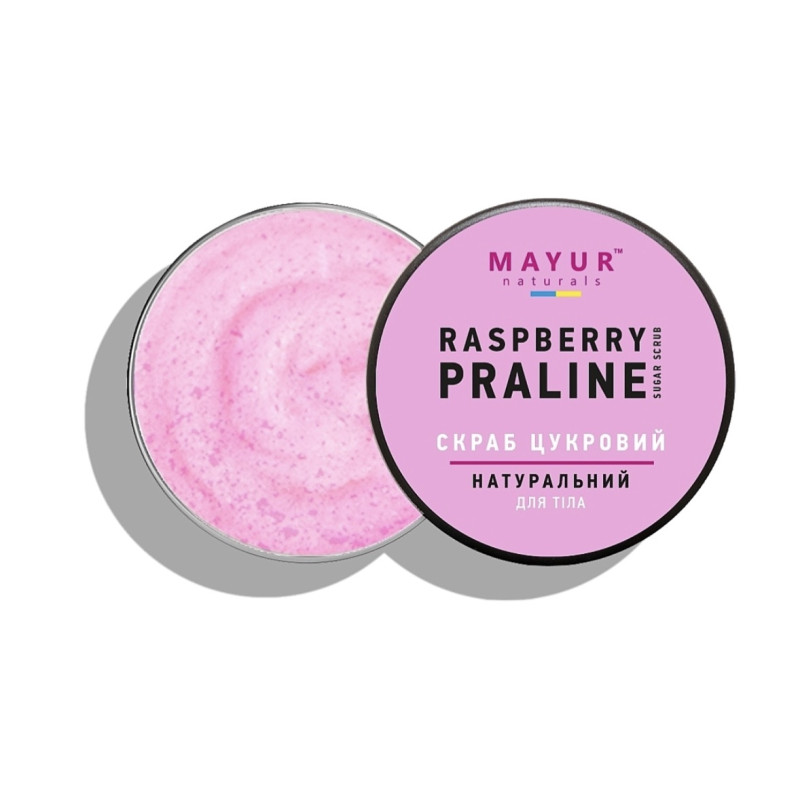 Sugar body scrub Mayur / RASPBERRY PRALINE / Sugar Scrub, 250 ml