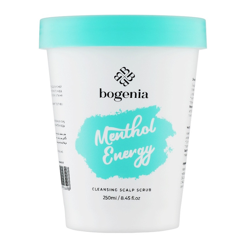 Bogenia Oczyszczający peeling do skóry głowy Menthol Energy (BG405), 250 ml