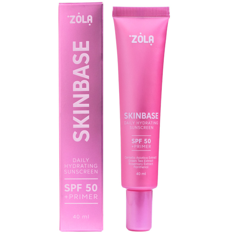 Солнцезащитный увлажняющий ежедневный крем ZOLA - SKINBASE SPF 50, 40 мл
