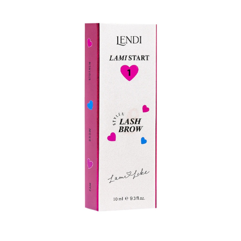 Lendi "Lami Like" Płyn do laminowania rzęs i brwi - nr 1 Lami Start (słoik, 10 ml)