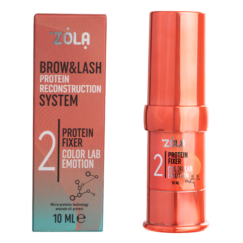 Склад для ламінування ZOLA - Color Lab Emotion - 02 Protein Fixer, 10 мл (оранж-блакитна коробка)