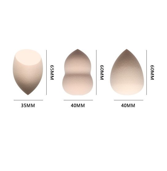 Спонж для макіяжу BeautyBlender у пакеті - cкосий малиновий
