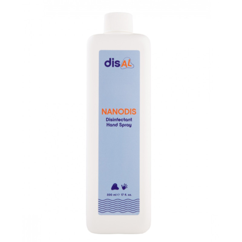 DisAL NANODIS Moisturizing Hand Disinfectant Spray, 500 ml
