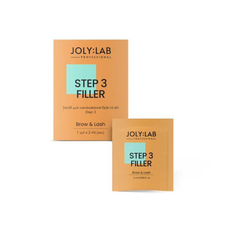 Средство для ламинирования бровей и ресниц JOLY:LAB / Step 3 Filler / саше, 2 мл