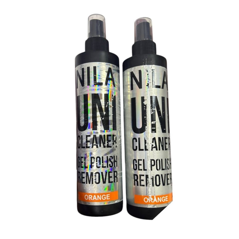 Средство для снятия гель-лака с распылителем Nila - Uni Cleaner Remover - Orange, 250 мл - УЦЕНКА