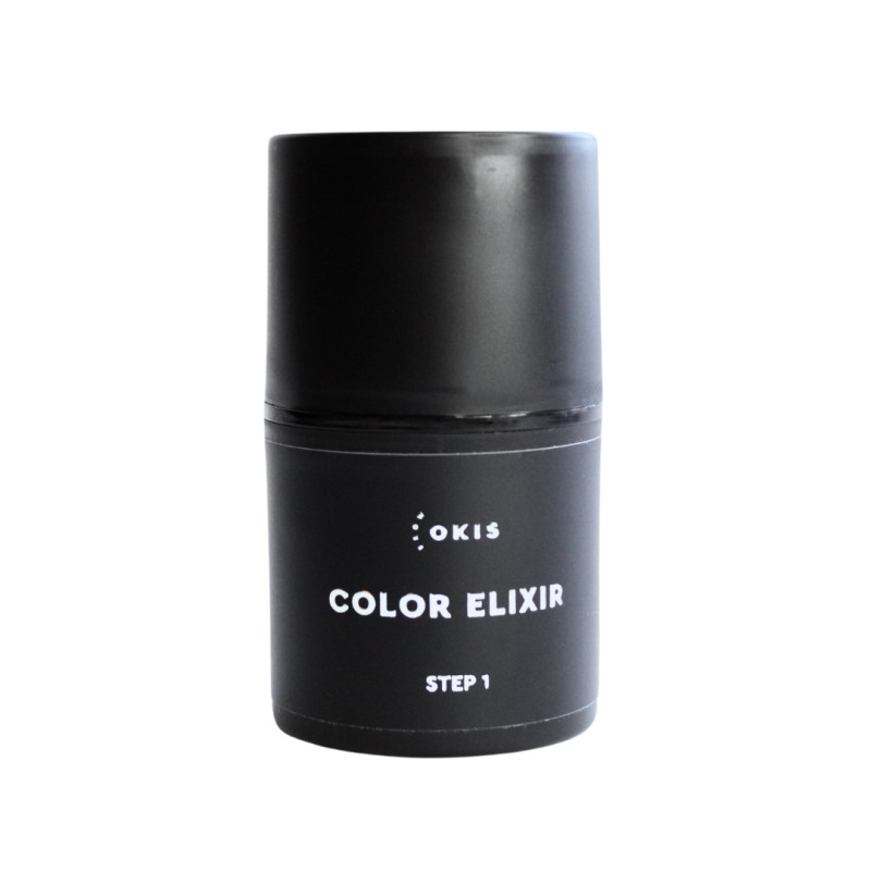 Środek do usuwania syntetycznego pigmentu z brwi Okis Brow / Color Elixir / Krok 1