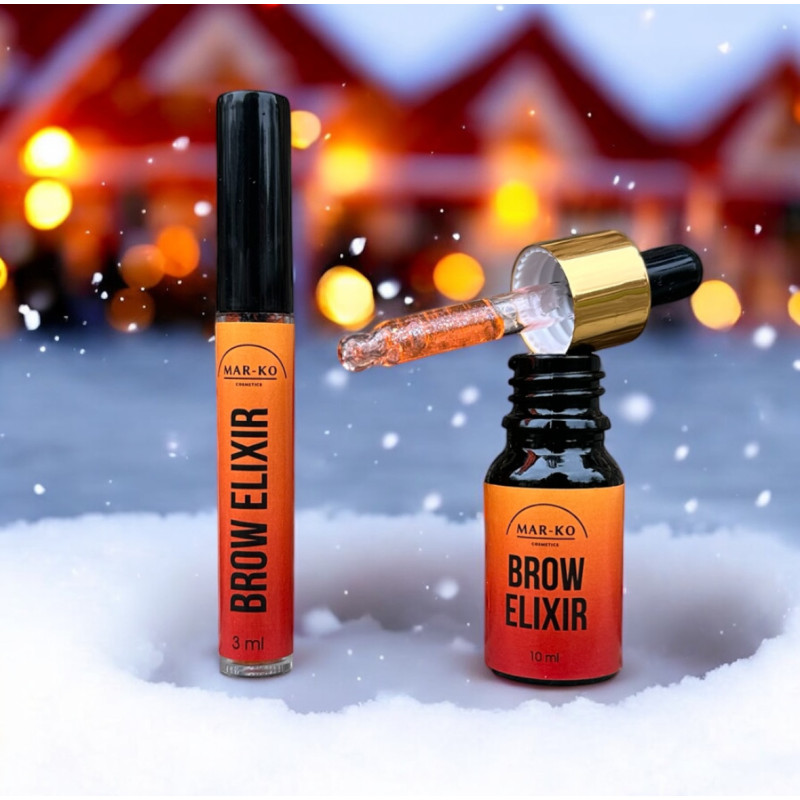Засіб зволожуючий для брів та обличчя MAR-KO - BROW ELIXIR, 3 мл (туба зі щіточкою)