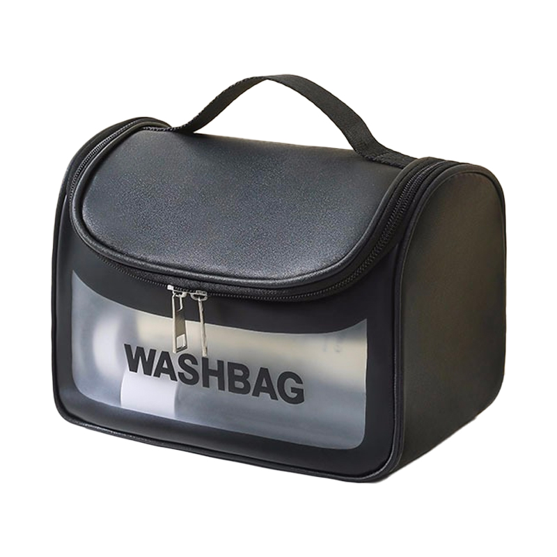 Сумка-косметичка с надписью Washbag / черная