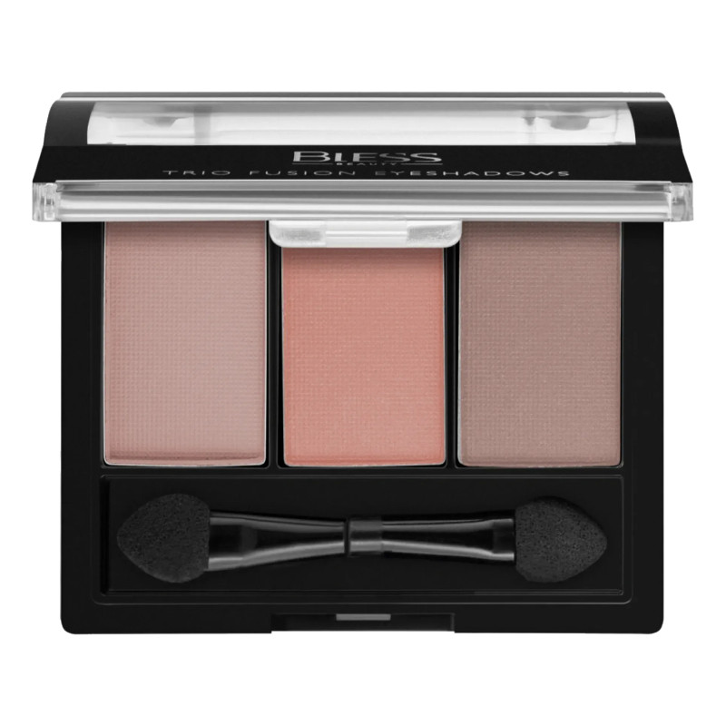 Kompaktowe potrójne cienie do powiek Bless Beauty - Trio Fusion Eyeshadows - 07