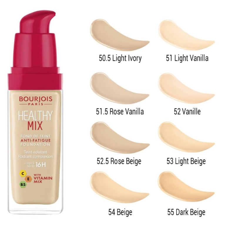 Тональная основа Bourjois Healthy Mix Foundation / №51 Light Vanilla, 30 мл