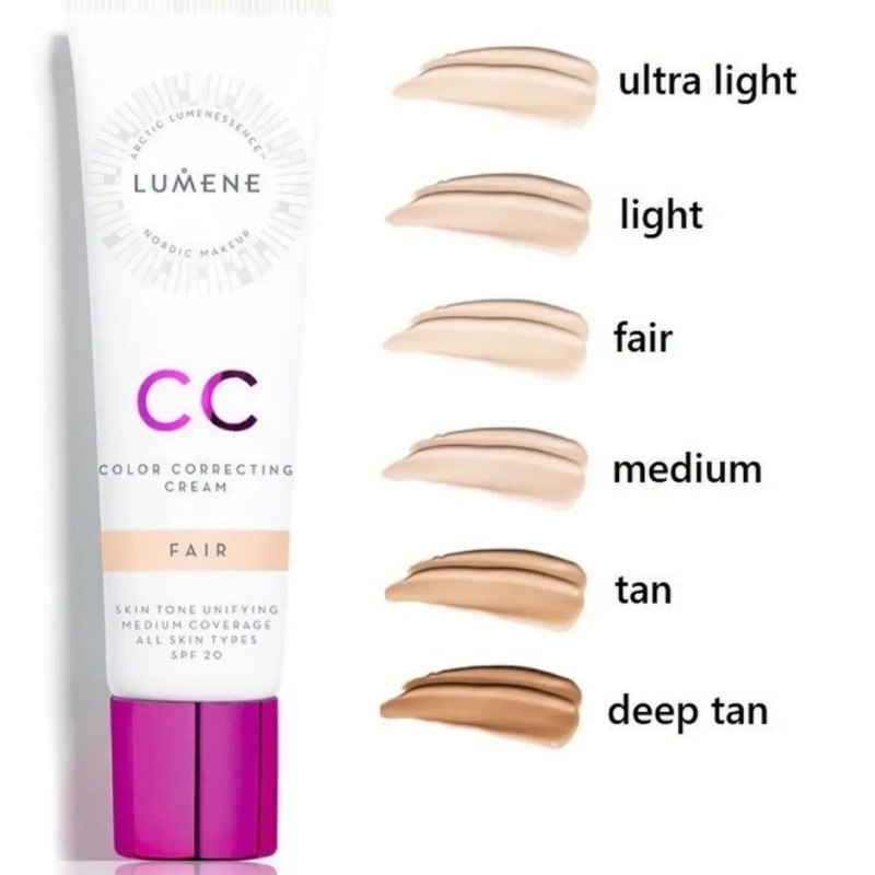 Podkład LUMENE CC CREAM SPF 20 7-IN-1/ LIGHT, 30 ml