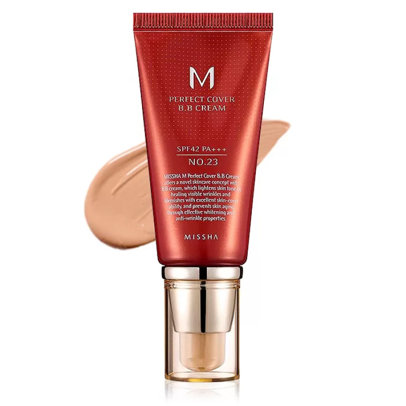 Тональний крем Missha BB крем M Perfect Cover №23 натуральний беж, 50 мл / велика туба