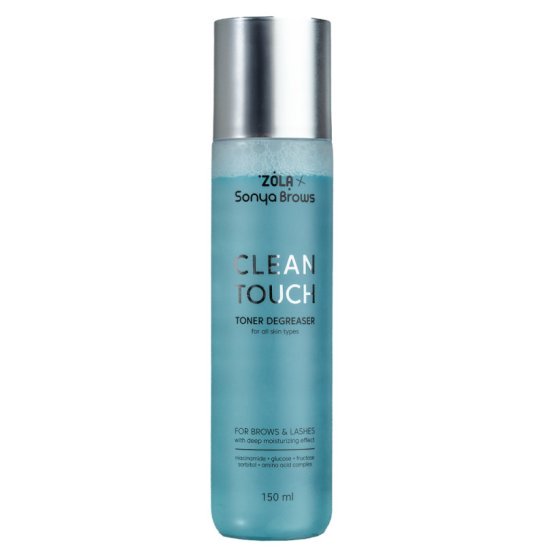 Tonik-odtłuszczacz do brwi i rzęs ZOLA x Sonya Brows - Clean Touch Toner Degreaser, 150 ml
