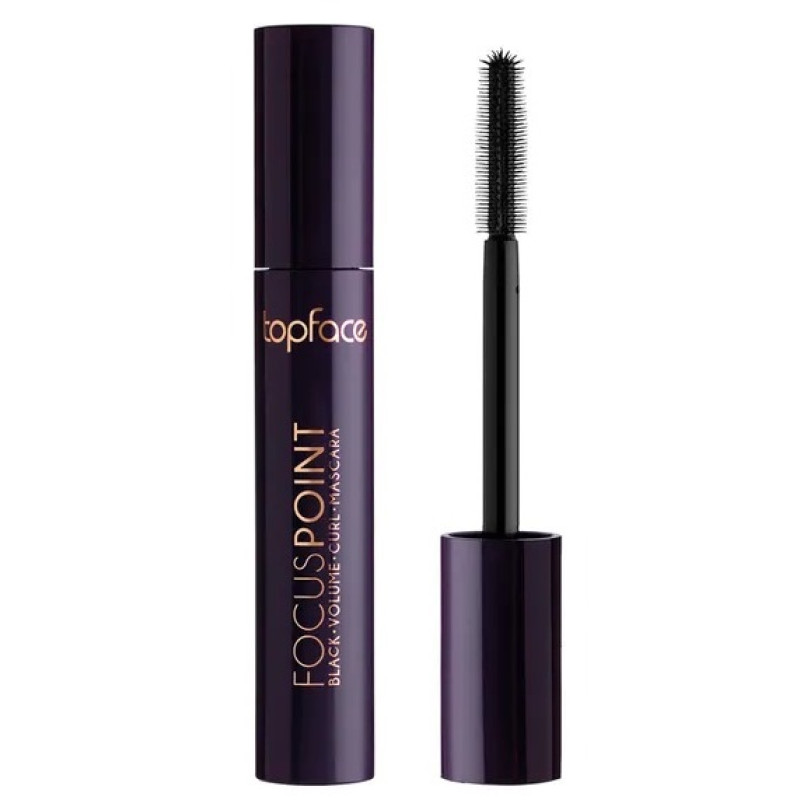 Tusz do rzęs TopFace - Focus Point Black Volume Curl Mascara (PT311) - Czarny, 12 ml
